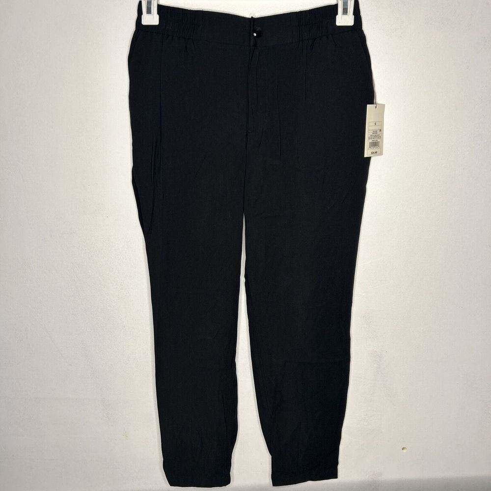 A New Day Women's High-Rise Modern Ankle Jogger Pants Size Small Black